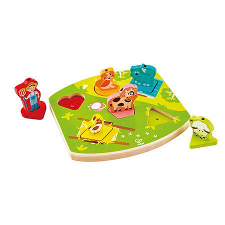 Rompecabezas de sonidos de granja Hape