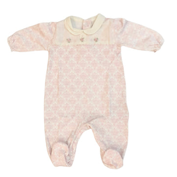Enterizo con cuello y pie para Niña 0M/NB/0-3N/3-6/6-9M