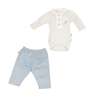 Enterizo M/L y Pantalón para Niño   0M /0-3/3-6/6-9M