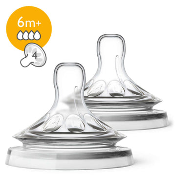 Avent - Tetina Natural flujo rápido 6m+ 4