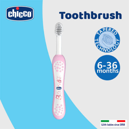 Chicco - Cepillo de dientes Rosado | +6M