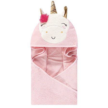 Toalla con capucha unicornio Rosa