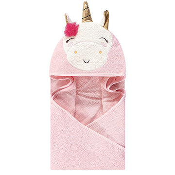 Toalla con capucha unicornio Rosa