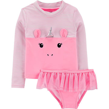 Traje de baño 2 piezas Unicornio Rosado Niña Carters 18m
