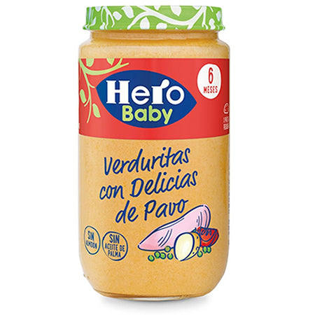 Hero baby Verduritas con delicia de pavo 235g
