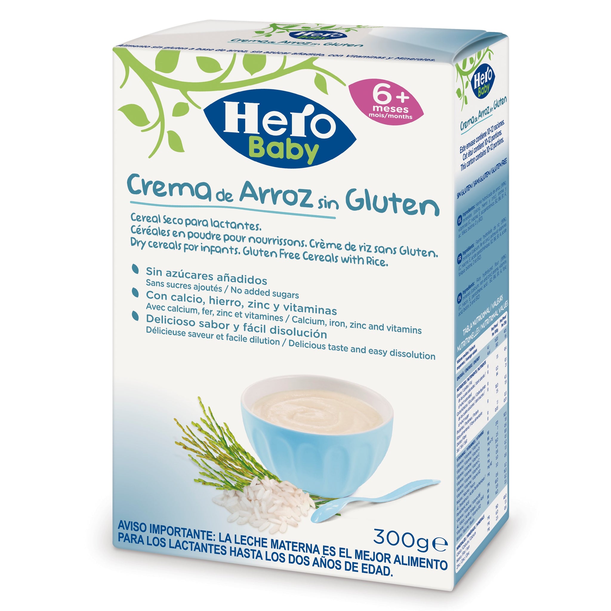 Baby cereal seco crema arroz/s gluten 1/6