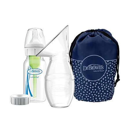 recolector de leche +biberon + bolsa de viaje Dr. Brown´s