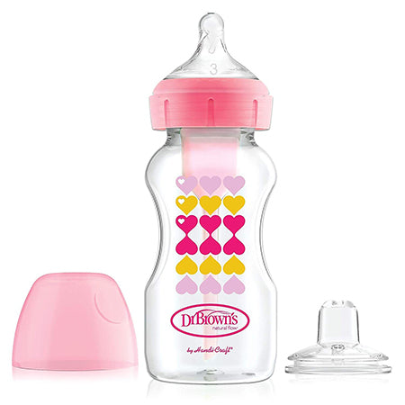 Pacha de transición sippy spout rosado Dr. Brown´s