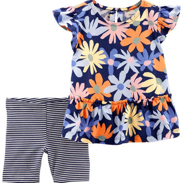 CONJUNTO 2PC SET NAVY FLORAL