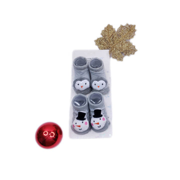 Set de Medias Gris 0-12M