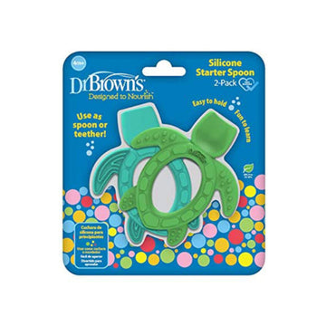 Dr. Brown - Cuchara de silicona para principiantes de Tortuga