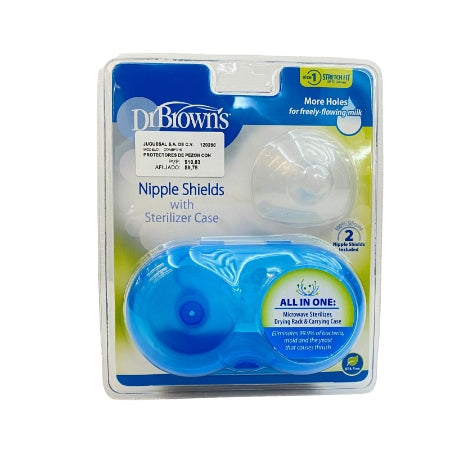 Dr. Brown's Protectores para pezones con estuche esterilizador talla 1