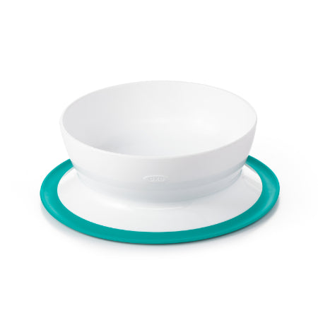 Oxo - Plato Hondo con Ventosa | Verde Azulado