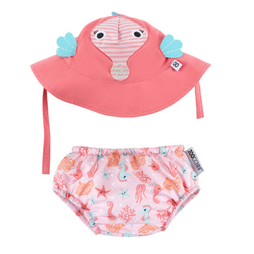 Set de Traje de Baño de Caballito de Mar  12-24 M