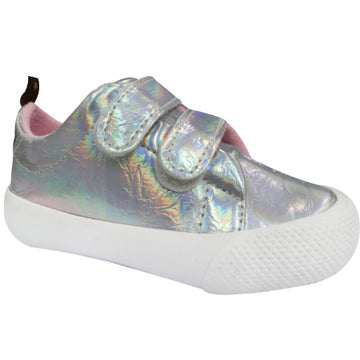 Tenis Niña Gris platinado Talla 17