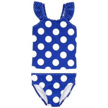 Traje de Baño 2 pizas Azul con puntos Niña 18M
