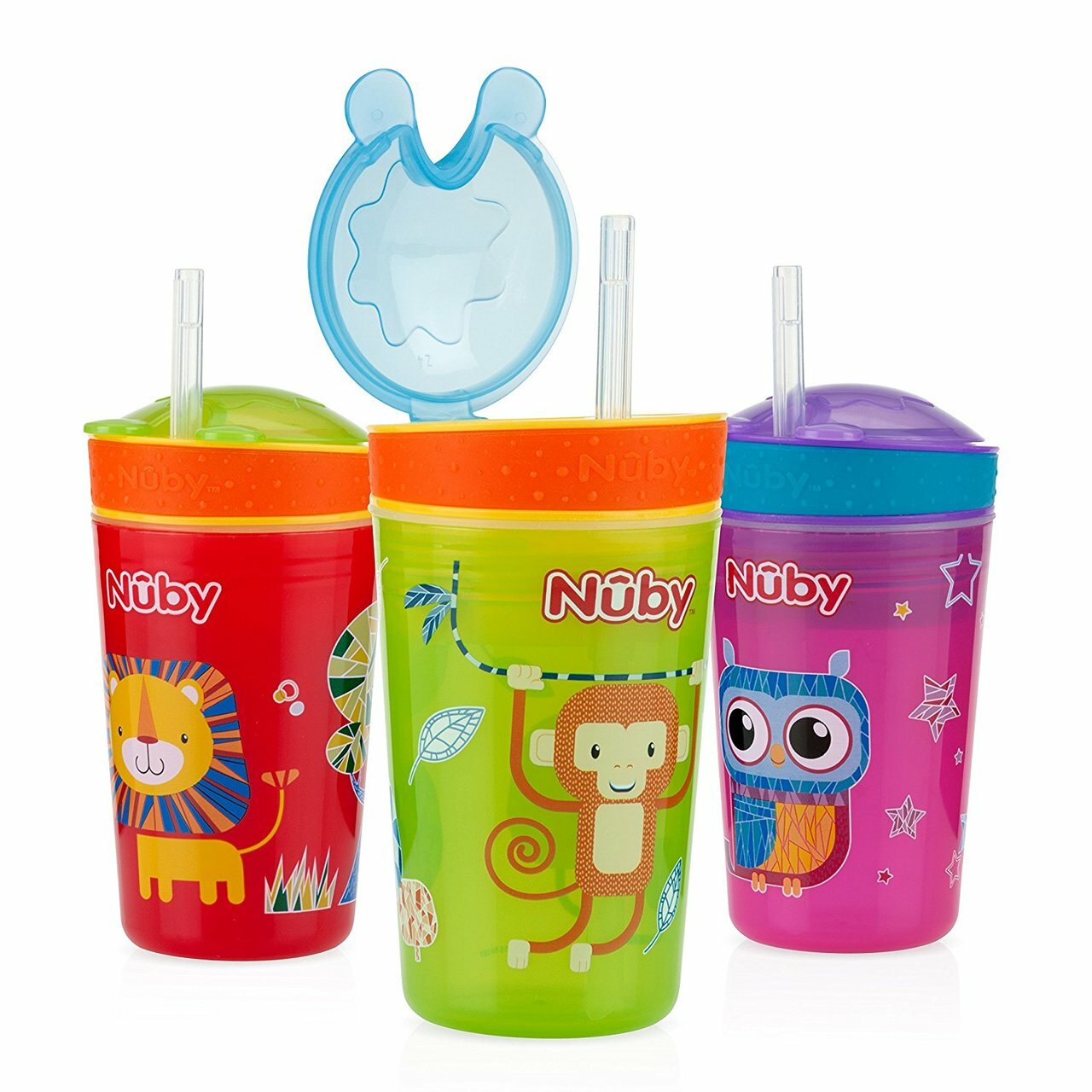 Vaso Antiderrame con Pajilla