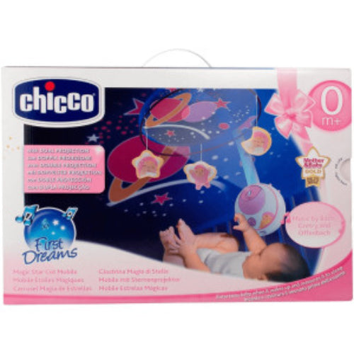 Chicco Movil de Cuna de Estrellas Mágicas Rosa