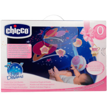Chicco Movil de Cuna de Estrellas Mágicas Rosa