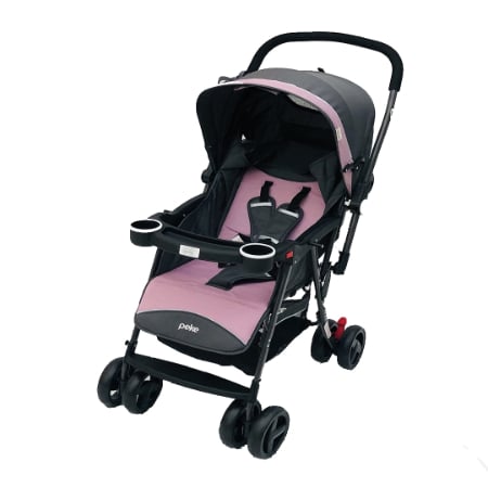 Peke-  Coche Manubrio Reversible Rosado