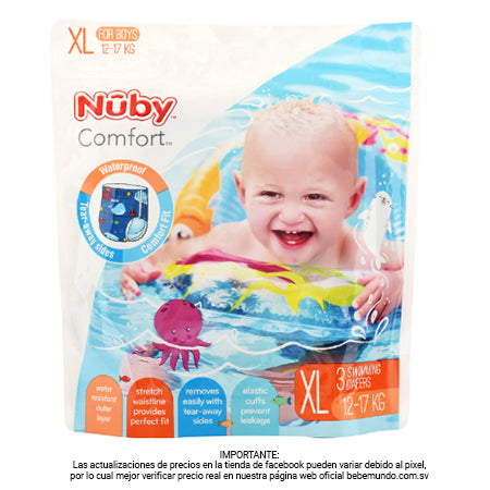 PAÑAL PARA AGUA-  NIÑO XL X3