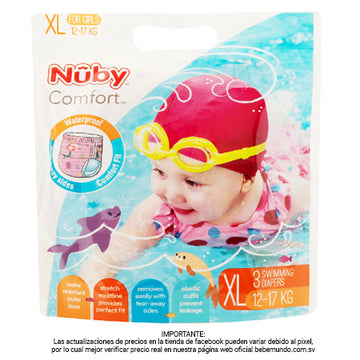 PAÑAL PARA AGUA - NIÑA XL X3