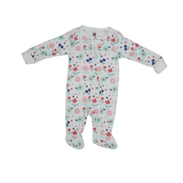 Pijama Entera Floreada - 3m