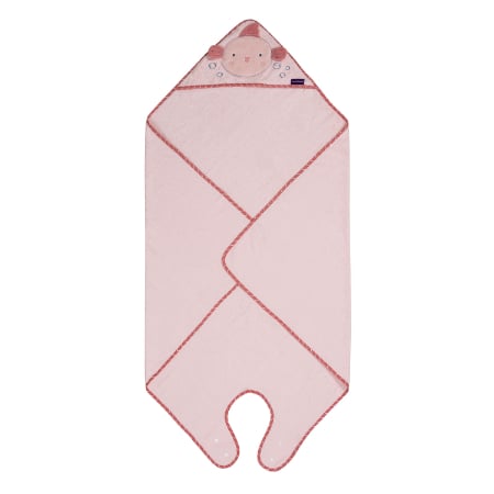Clevamama - Toalla de Baño con Capucha para Bebé Lilly Lamb