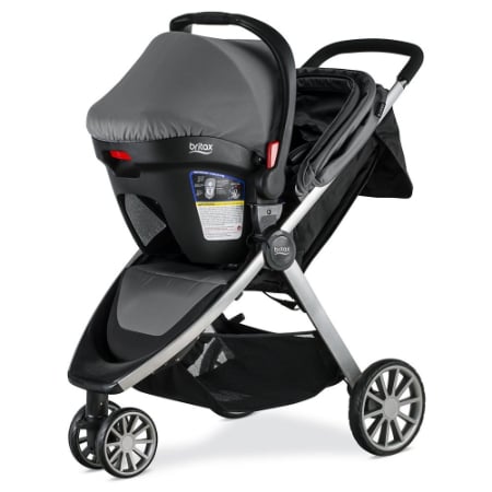 Britax - Coche de 3 ruedas con Portabebé