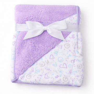 Cobija de corazones | Morado