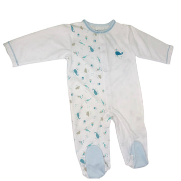 Pijama de Una Pieza con Estampado de tiburones   3-6M