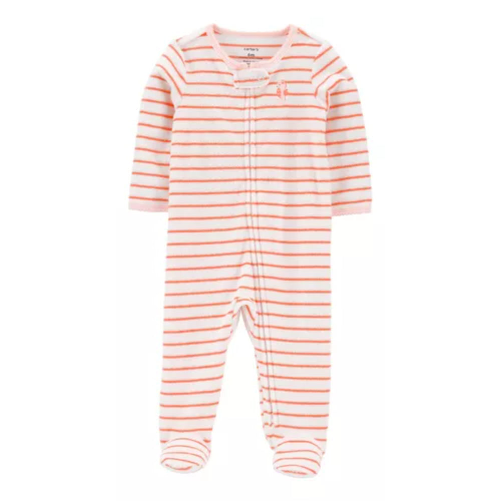 Carter's  - Pijama de Rayas Anaranjadas