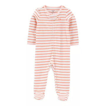 Carter's  - Pijama de Rayas Anaranjadas