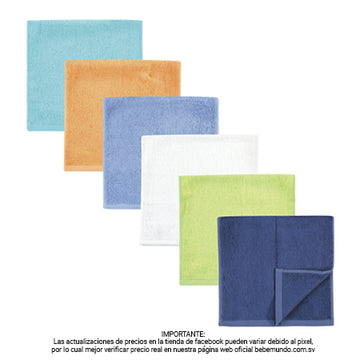 Paquete de 6 pañuelos para bebé