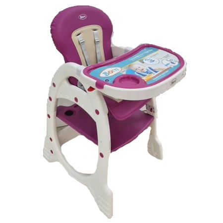 Born - Silla de Comer 3 en 1 Rosa