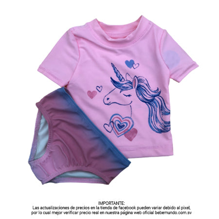 Traje de Baño 2 piezas - Talla 6M