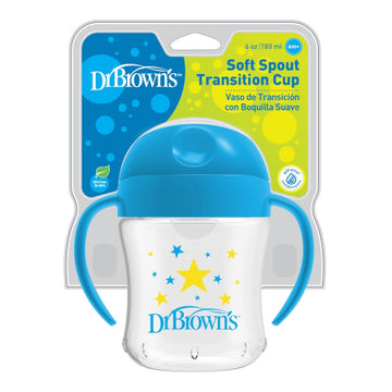 Dr Brown's - Vaso entrenador con asas , azul  Niño 6M