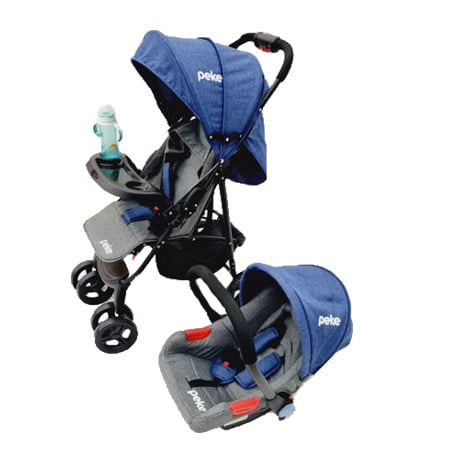 Peke- Coche 4 en 1 Azul