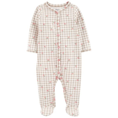 Carter´s Pijama de cerezas con pie m/l  niña 3M