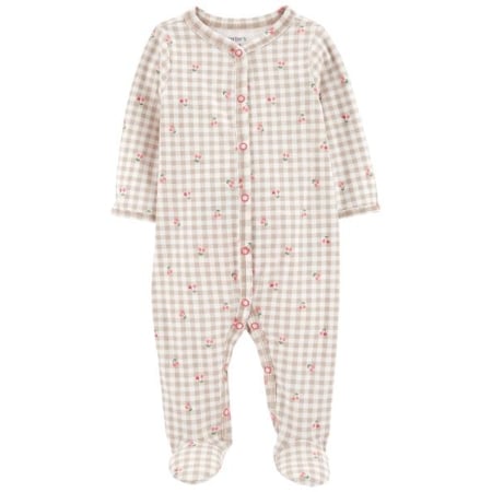 Carter´s Pijama de cerezas con pie m/l  niña recién nacido