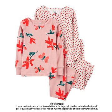 Carters Set 4 piezas mariposa y floral- 24M