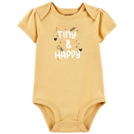 Carter´s  Enterizo amarillo tiny and happy Niña 12M