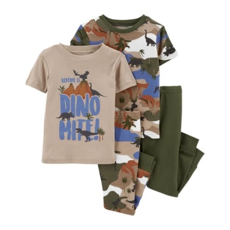 Carter´s Pijama de dinosaurio de 4 piezas Niño 9M