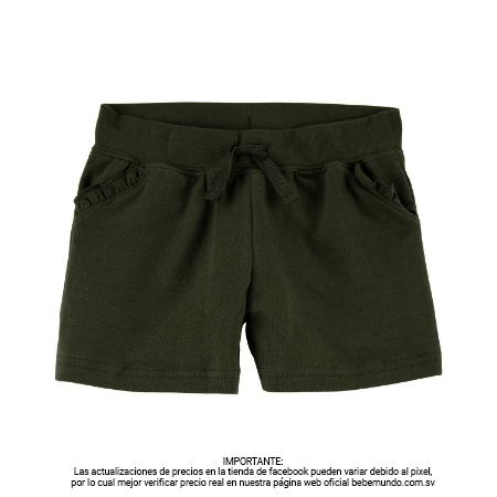 Carter´s - Short verde musgo  Niña 24M
