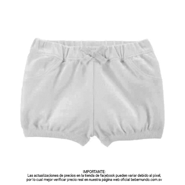Carter´s - Short blanco Niña 24M