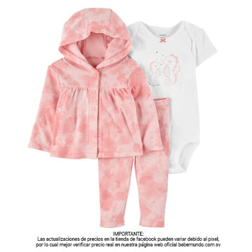 Carters Conjunto 3 Piezas Polerón, Pantalón Y Body - 9M