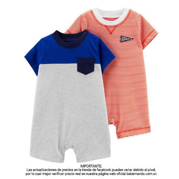 Carters Set de 2 romper para niño - 9M