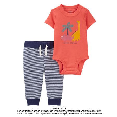 Carters 2 piezas multicolor con estampado para niño - 12M