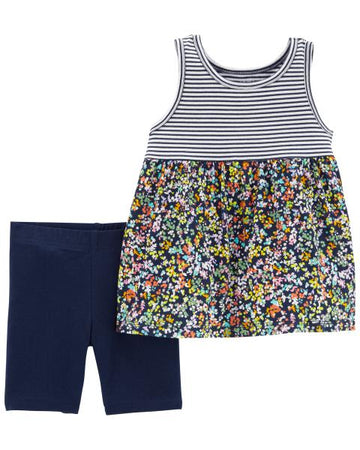 Carter´s - Conjunto de 2 piezas de camiseta de tirantes y pantalón corto | +12M