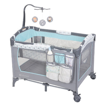 Baby Trend - Corral Nursery Center Celeste de puntos